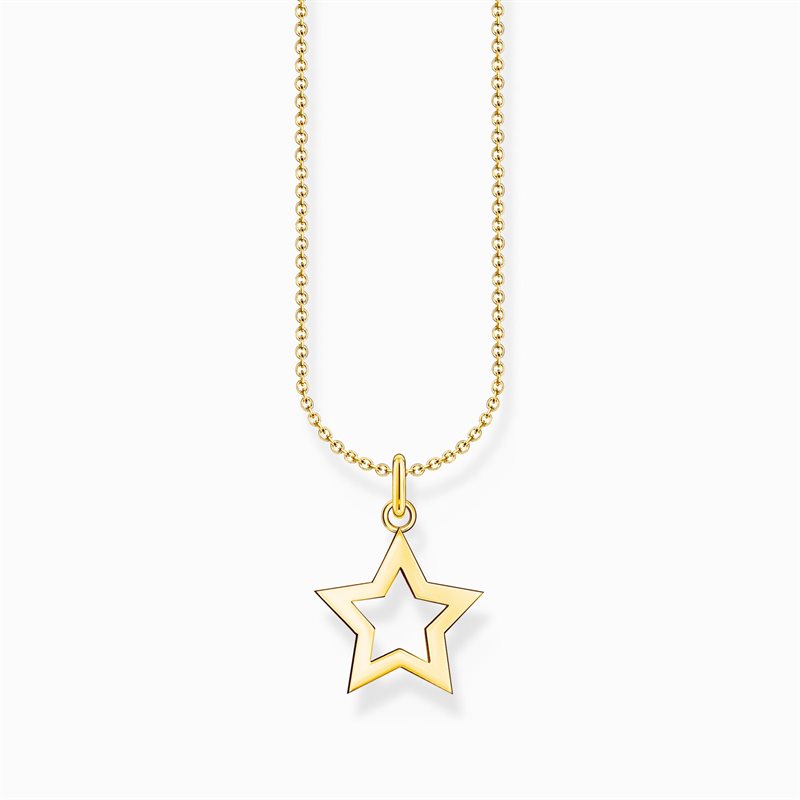 Thomas Sabo gold plated necklace star