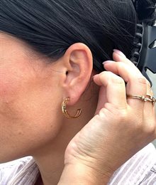 CHERRIE Crystal earrings steel