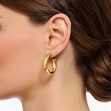 Thomas Sabo gold plated earrings chunky hoops