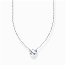 Thomas Sabo necklace white heart-shaped cz