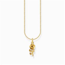 Thomas Sabo gold plated necklace rose