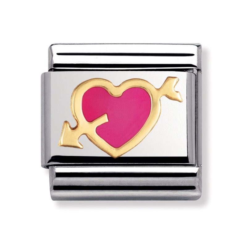 NOMINATION Pink Heart With Arrow