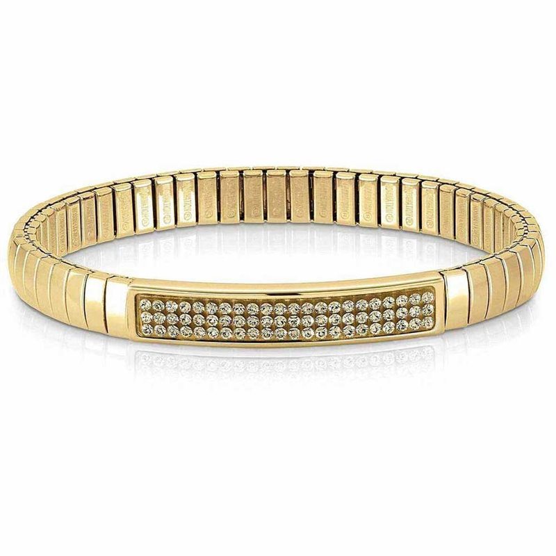 STEEL bracelet Swarovski Yellow gold