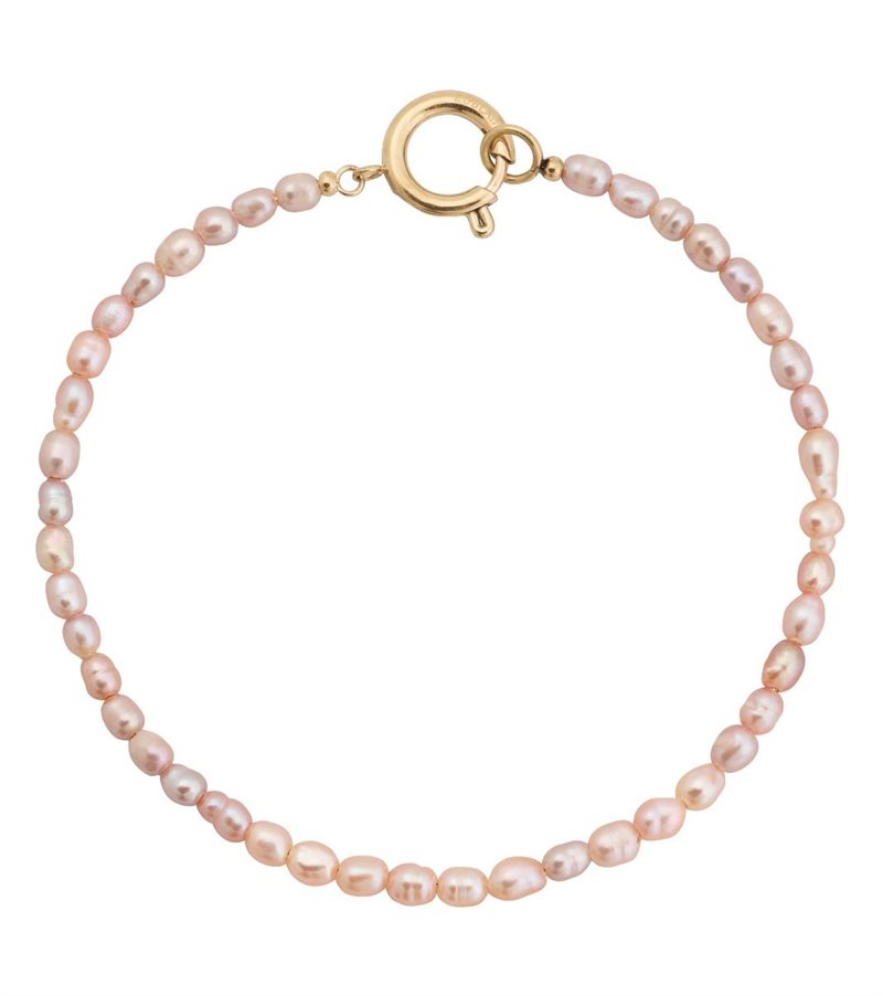 Collier Pearl Bracelet Pink Gold Large