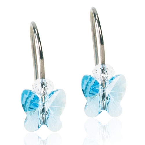 NT Butterfly pendent Aquamarine