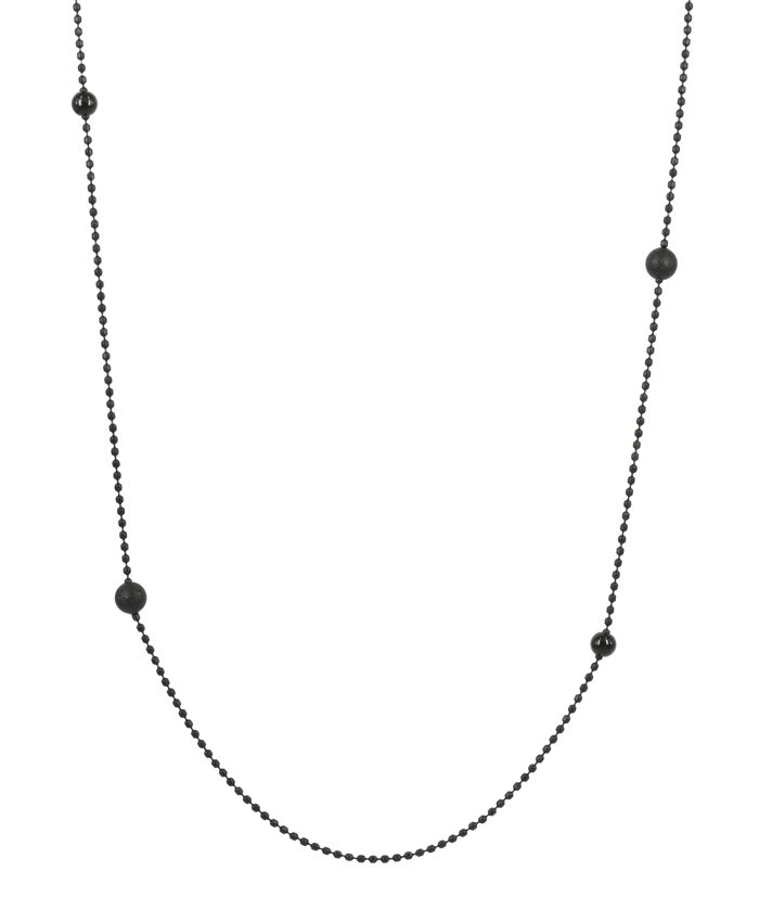 ZARA Long Necklace Black