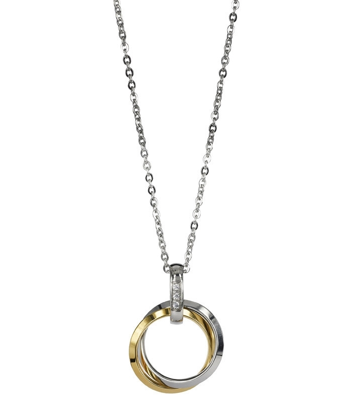 CAROLIN Long Necklace Guld/Steel