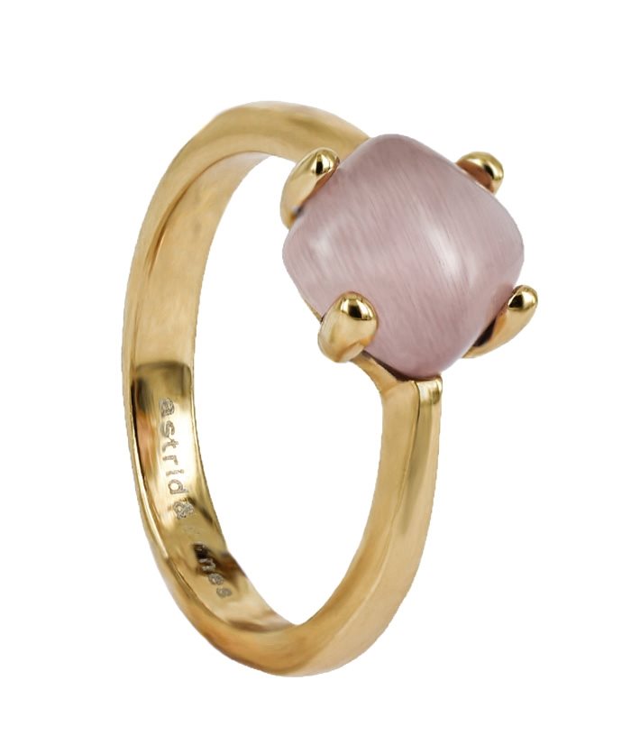 VICTORIA ring gold/dusty pink M