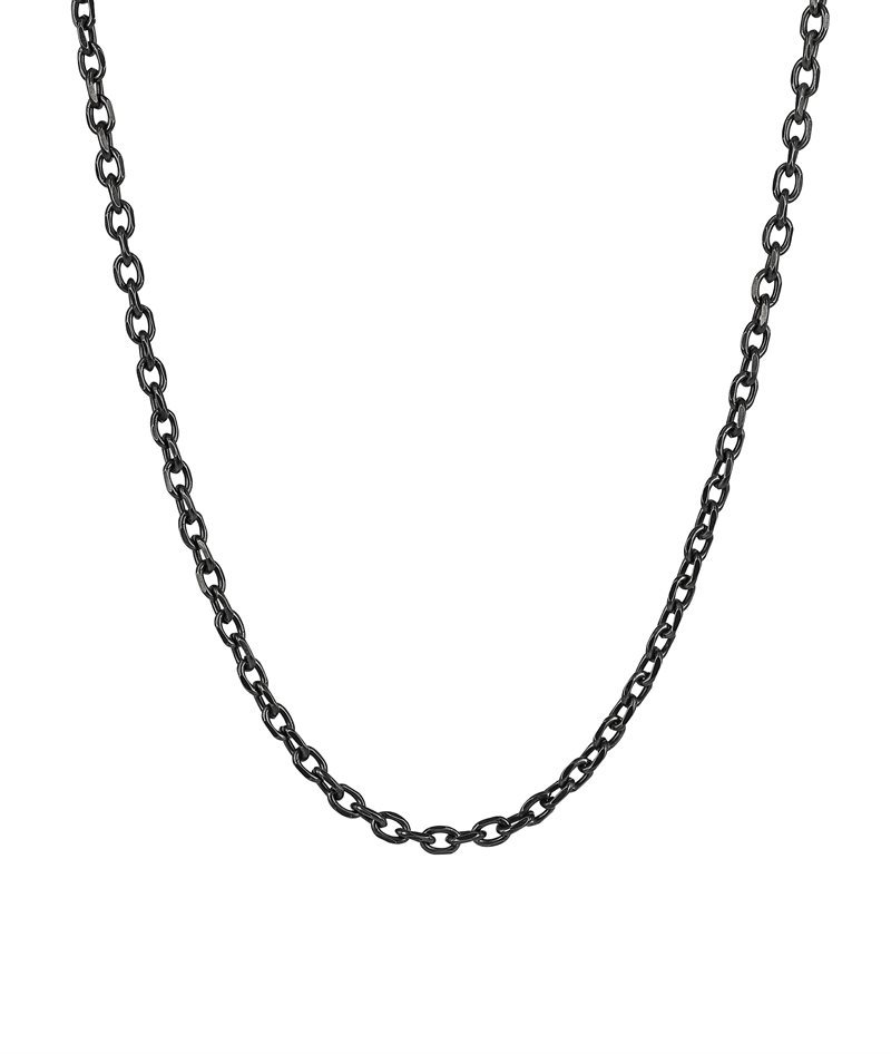 CHARLIE Chain Necklace Black Antic