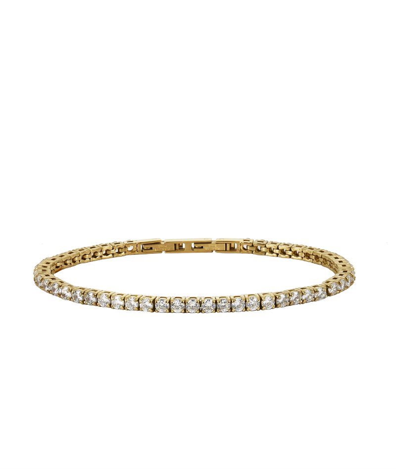 GLIMRA Bracelet 3mm  gold/crystal