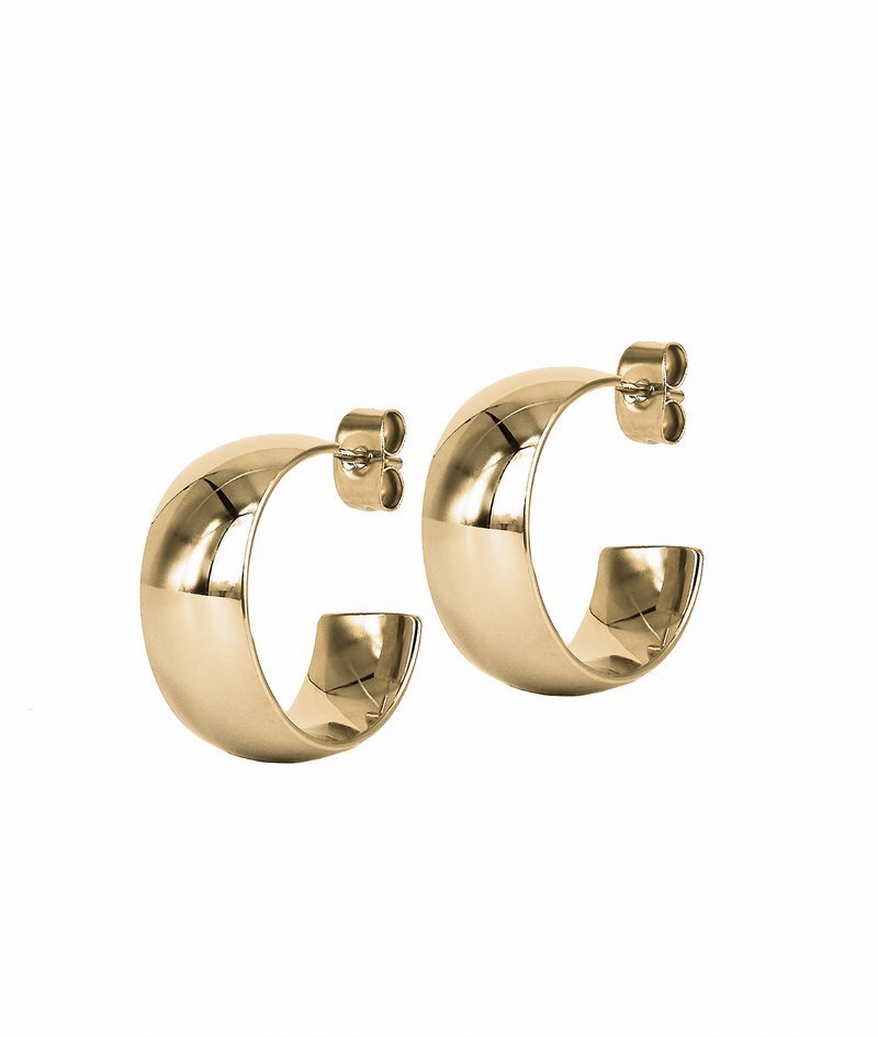 KLARA Wide Earrings 20mm Gold