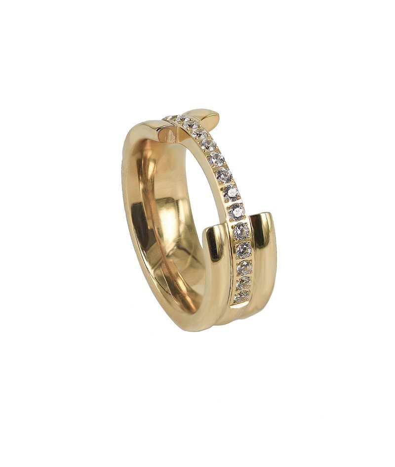 LUCY Wide ring gold strl L