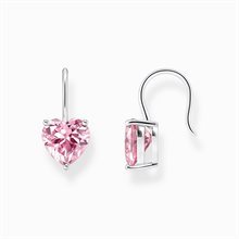 Thomas Sabo earrings pink heart-shaped cz