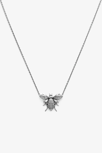 Bee Necklace Silver oxy