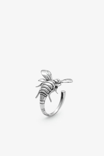 Bee Ring Silver Oxy