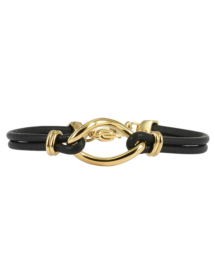 MILLA leather bracelet gold
