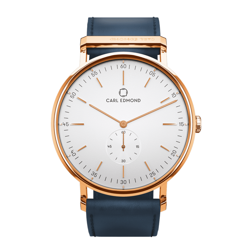Ryolit 40White Deluxe Rose Gold- Ocean Blue Leather
