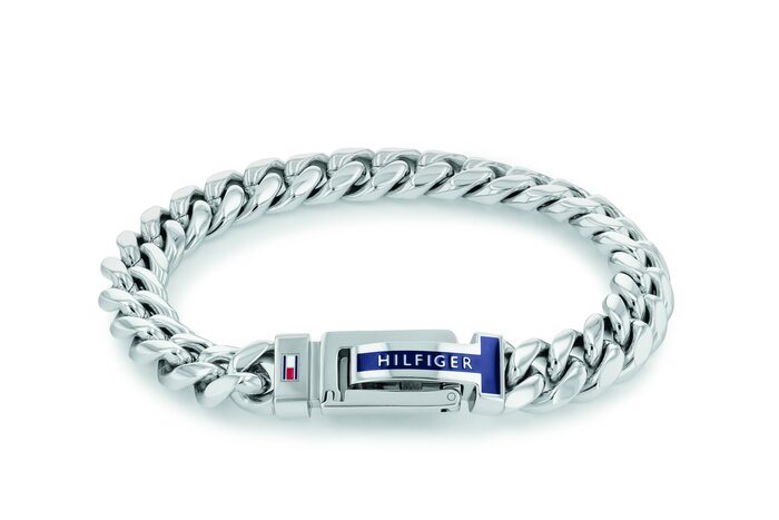 THJ Adjustable notch metal bracelet ss