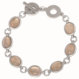 Oval Delight bracelet Grey Agate