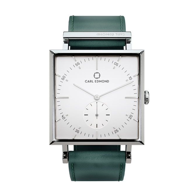 Granit White Deluxe - Strap color Forest Green