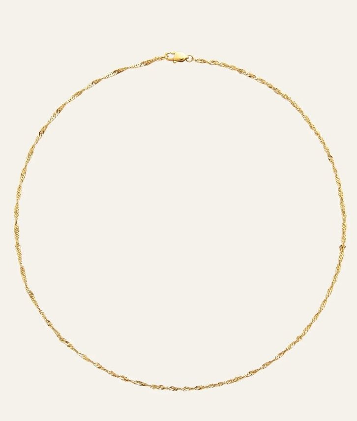 Twirl necklace gold