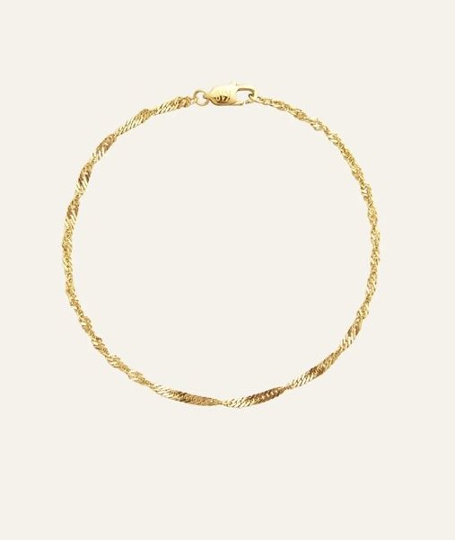 Twirl bracelet gold medium