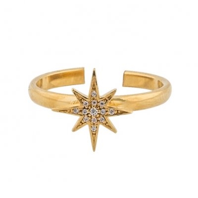 One star ring gold