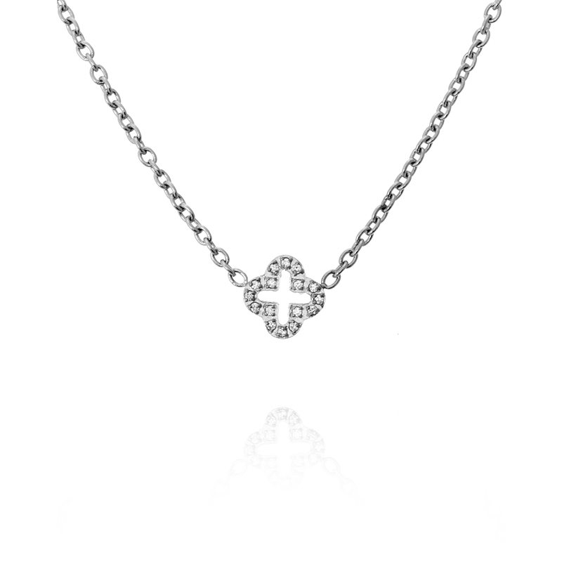 Saga necklace single steel