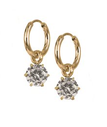 NOVA Crystal Earrings Gold