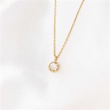 Petite Victoria necklace silvershade-gold