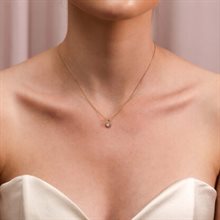 Petite Victoria necklace silvershade-gold