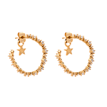 Capella hoops earrings - Crystal