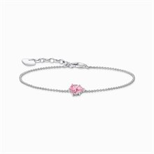 Thomas Sabo bracelet pink drop-shaped cz