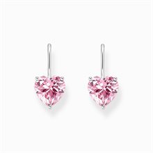 Thomas Sabo earrings pink heart-shaped cz