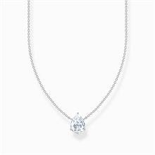 Thomas Sabo necklace white drop-shaped cz