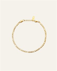 Thin figaro bracelet gold medium