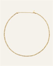 Thin figaro necklace gold