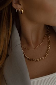 Snake chain necklace gold