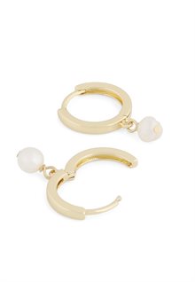 Sunday small ring ear g/white